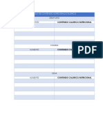 Tabla de Contenido Nutricional