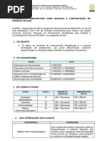 Edital Projeto Despertar Auditivo