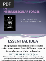 4.4 Intermolecular Forces: Topic 4: Chemical Bonding & Structure