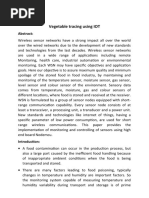 Vegetable Tracing Using IOT