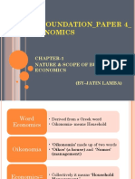 Ca Foundation - Paper 4 - Economics: Chapter-1 Nature & Scope of Business Economics (By-Jatin Lamba)