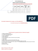 Schedule of BTech Admission 2018