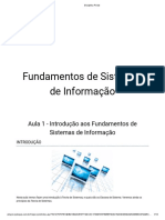 Fundamentos de Sistemas de Informação - Aula - 01