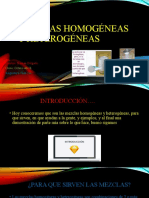 Mezclas Homogéneas y Heterogéneas