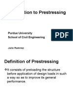 Introduction To Prestressing CE 572: Purdue University School of Civil Engineering