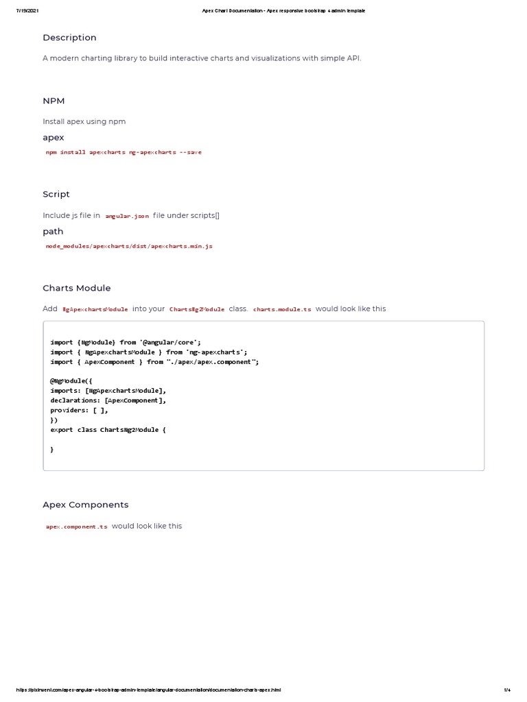 Apex Chart Documentation - Apex Responsive Bootstrap 4 Admin Template ...