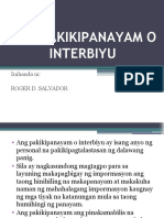 Ang Pakikipanayam o Interbiyu