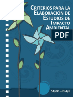 Criterios Para La Elaboración de Estudios de Impacto Ambiental