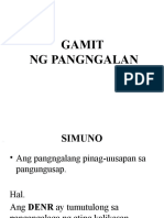 Gamit NG Pangngalan - Grade V