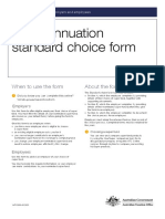 Superannuation Choice Form