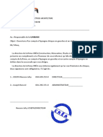 Lettre Unibank