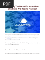 Everything You Wanted To Know About Cloudways and Hosting Features