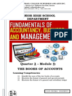 Senior High School Department: Quarter 3 - Module 5: The Books of Accounts