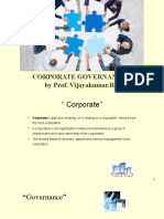 Lecture Ppts On CORPORATE GOVERNANCE INTRODUCTION