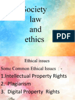 Society Law and Ethics