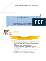 Learning Activity Sheet