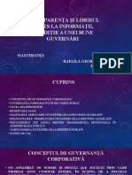 Transparența Și Liberul Acces La Informații Condiție