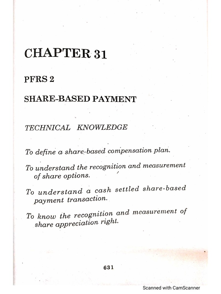 Chapter 31 Share Based Payment | PDF