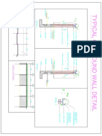 Typical Compound Wall Plan & Section