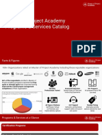 Master of Project Academy Programs & Services Catalog