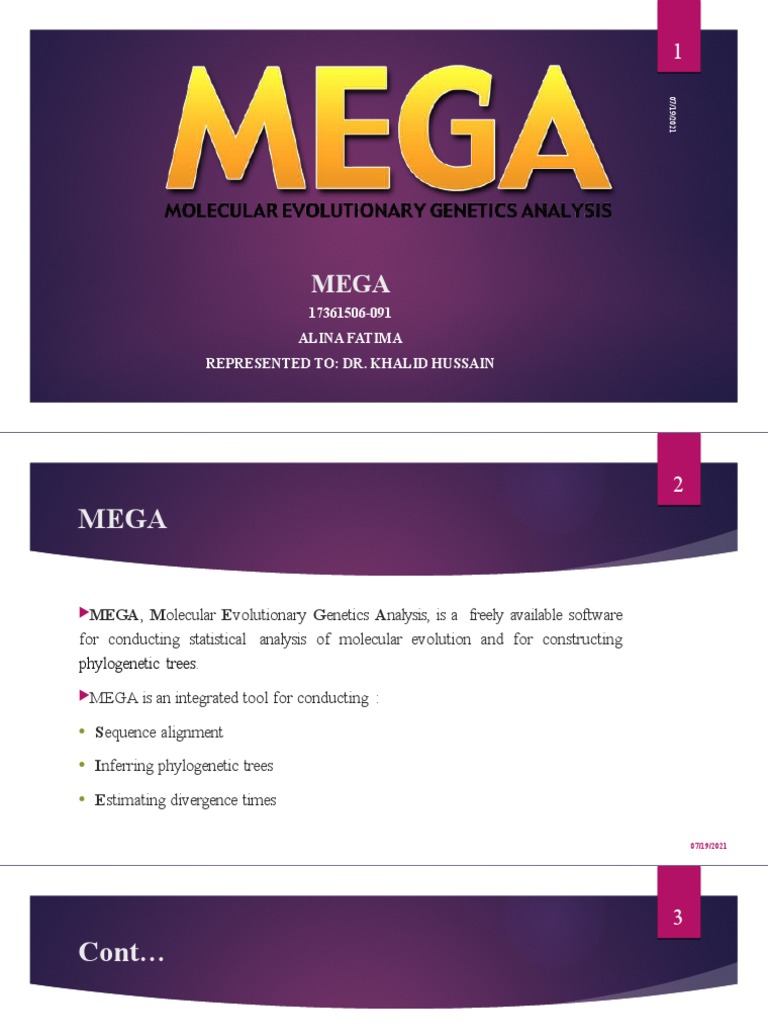 An Overview of MEGA Software for Molecular Evolutionary Genetics ...