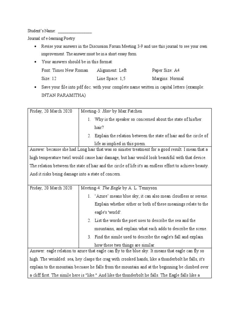 Journal of e learning poetry 1 pdf