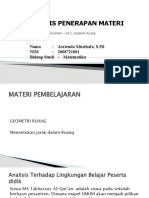 Analisis Materi Pembelajaran