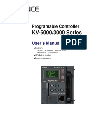KV-5000/3000 Series: Programable Controller | PDF | Power Supply