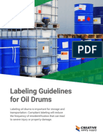 Oil Drum Labelling