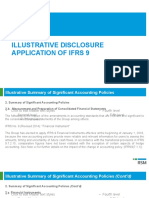 Illustrative Disclosure Application of IFRS 9