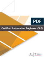 Certified Automation Engineer (CAE) : Syllabus