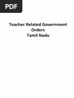 Teacher Related Government Order Tamil Nadu - d-14674