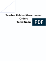 Teacher Related Government Order Tamil Nadu - d-14674