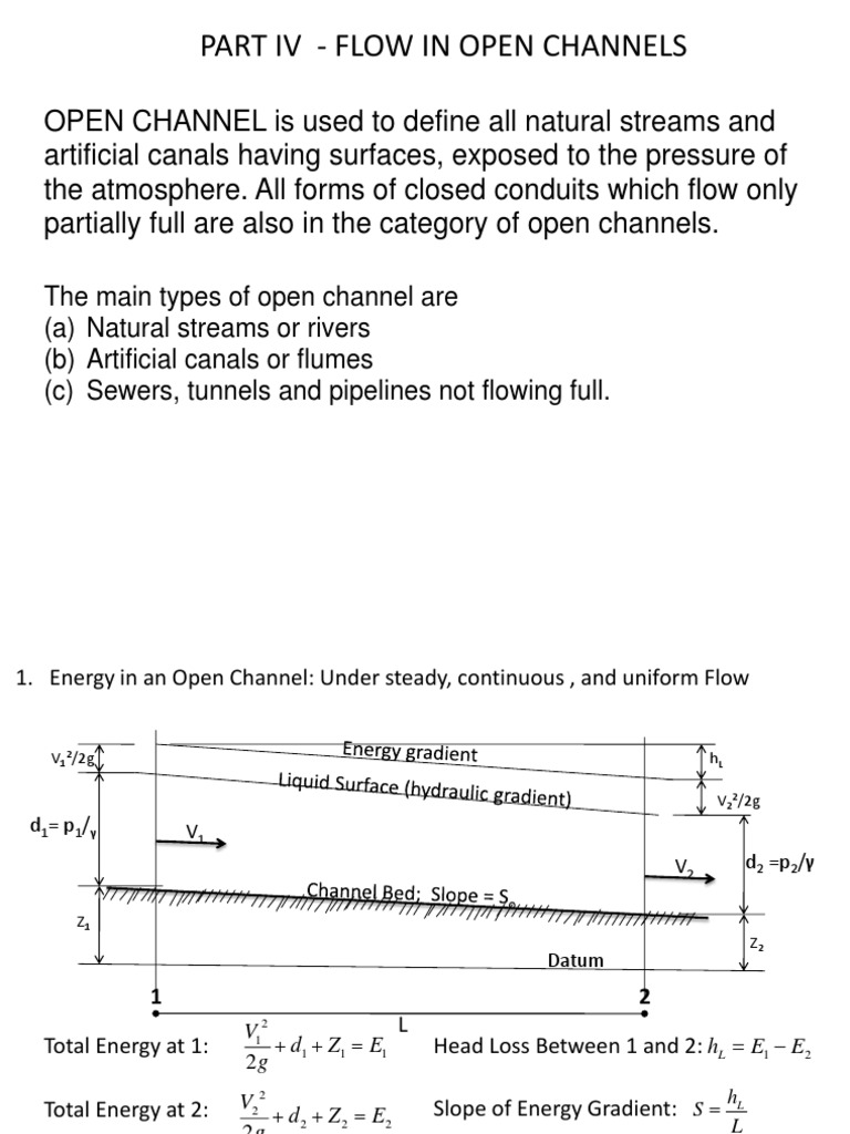 Open Channel Topic | PDF | Spillway | Classical Mechanics