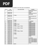 MAY MONTH DAY WISE TIME TABLE OF M