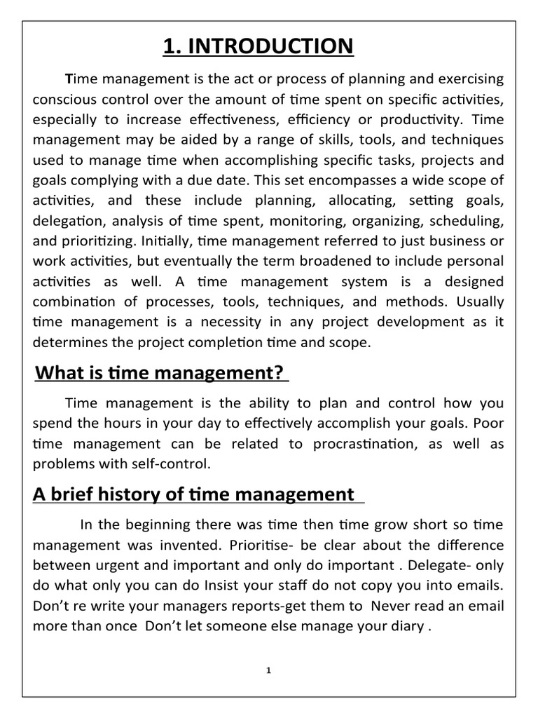 Effective Time Management Strategies | PDF | Time Management ...