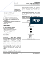 IEC 61000-4-2 (ESD) 20kV (Air), 15kV (Contact) IEC 61000-4-4 (EFT) 50A (5/50ns) Cable Discharge Event (CDE)