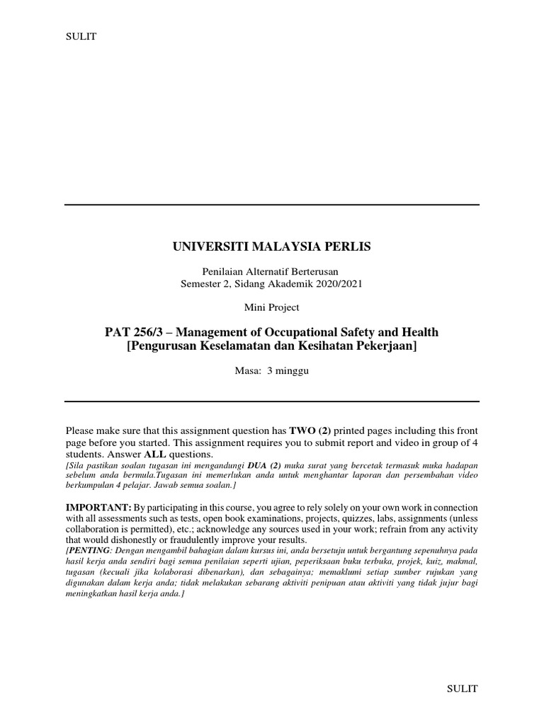 Surat Keputusan Makmal Bagi Mock Trial