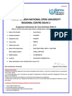 Indira Gandhi National Open University Regional Centre Delhi-1