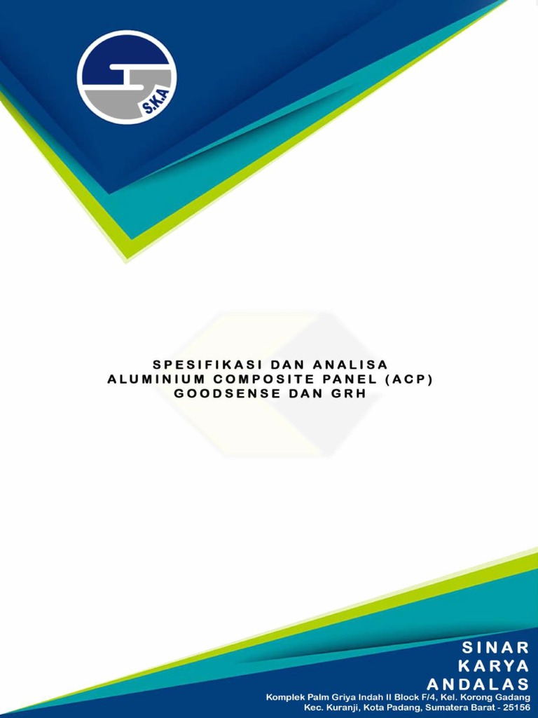 Spesifikasi dan Harga ACP Goodsense | PDF