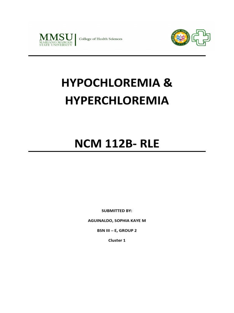 Nursing Interventions for Chloride Imbalances | PDF | Saline (Medicine ...