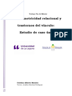 Psicomotricidad Relacional y Trastornos Del Vinculo Estudio de Caso Unico.