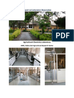 Report o Report On Laboratory Renovation: Agricultural Chemistry Laboratory Agricultural Chemistry Laboratory