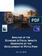 Analysis of The Economic & Fiscal Impact