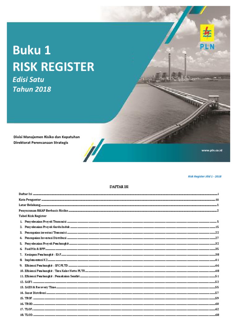 01.buku Risk Register 2018 ALL | PDF