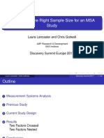 Sample Size For MSA