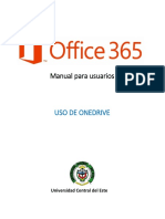 Manual para Usuarios USO DE ONEDRIVE. Universidad Central Del Este