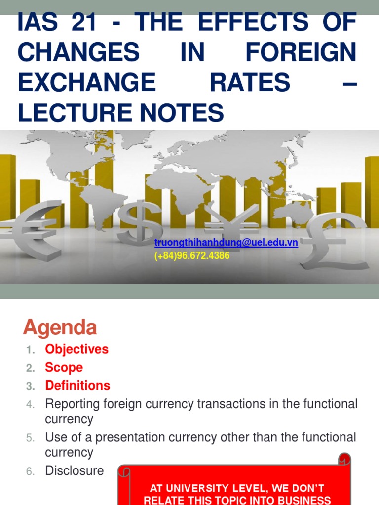 IAS 21 - The Effects of Changes in Foreign Exchange Rates - Lecture ...