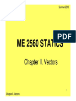 Me 2560 Statics: Chapter II. Vectors