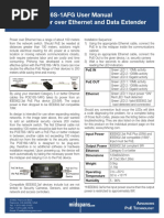 POE16S-1AFG User Manual Power Over Ethernet and Data Extender